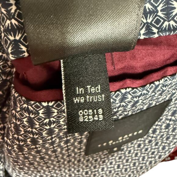 Ted Baker Men's Size 2XL Double‎ Button Blazer Gray Microdot Office Professional - Picture 7 of 15